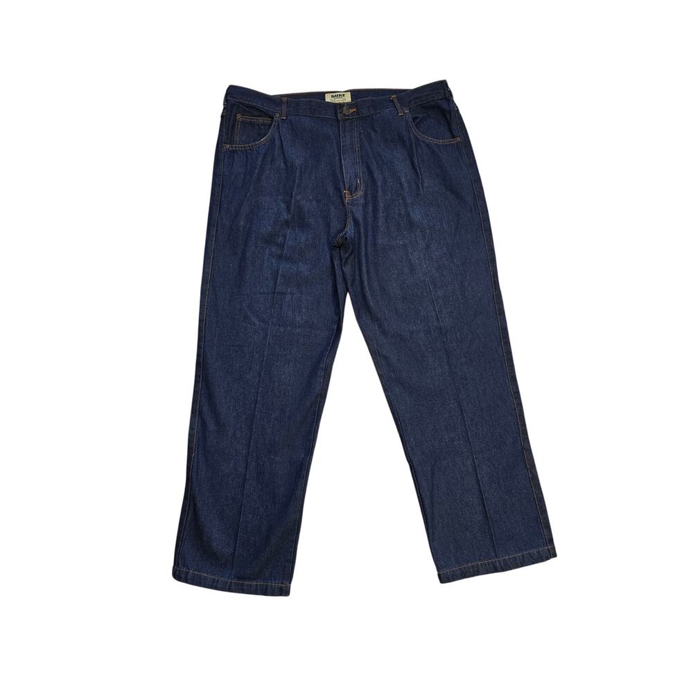 Duke Haband Classic Fit Jeans Mens 40S Dark Wash Elastic Waist Straight Leg